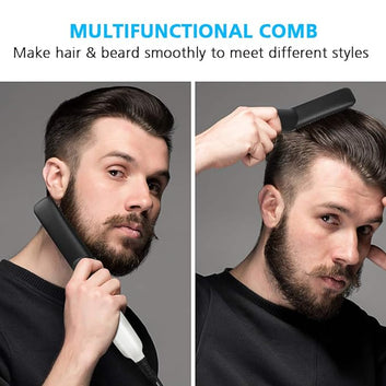 Hair Straightener For Men Multifunctional Comb Curling Electric Brush Beard Comb